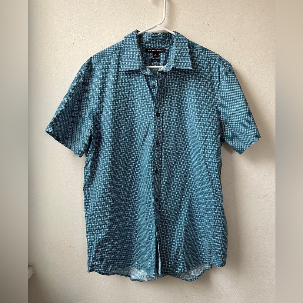 Michael Kors Short Sleeve Button Down Shirt
